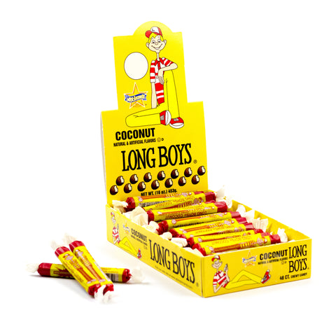 Long Boys® Coconut Fun Size Caramels (48 count box)