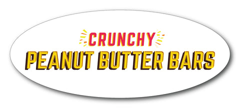 Crunchy Peanut Butter Bars Vinyl Sticker